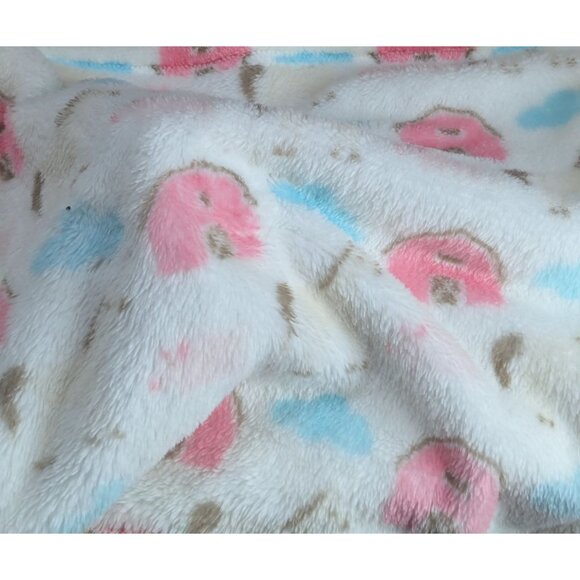 HB Horse Barn Pink Plush Lovey & Soft Security Blanket 14"x14" For Babies - Picture 3 of 5